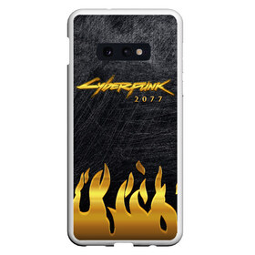 Чехол для Samsung S10E с принтом Cyberpunk 2077 , Силикон | Область печати: задняя сторона чехла, без боковых панелей | cyberpunk | cyberpunk samurai | game logo | keanu reeves | logo game | samurai | киану ривз | киберпанк | киберпанк самурай | логотипы игр | найт сити | самурай | фантастика | экшн