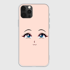 Чехол для iPhone 12 Pro Max с принтом Happy anime face , Силикон |  | Тематика изображения на принте: angry | anime | art | big | eyes | face | girl | kawaii | manga | style | аниме | арт | глаза | девушка | кавай | лицо | манга