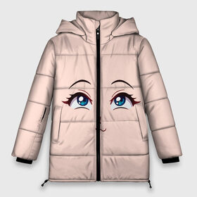 Женская зимняя куртка 3D с принтом Happy anime face , верх — 100% полиэстер; подкладка — 100% полиэстер; утеплитель — 100% полиэстер | длина ниже бедра, силуэт Оверсайз. Есть воротник-стойка, отстегивающийся капюшон и ветрозащитная планка. 

Боковые карманы с листочкой на кнопках и внутренний карман на молнии | angry | anime | art | big | eyes | face | girl | kawaii | manga | style | аниме | арт | глаза | девушка | кавай | лицо | манга