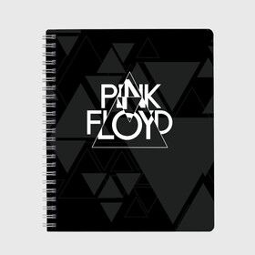 Тетрадь с принтом Pink Floyd , 100% бумага | 48 листов, плотность листов — 60 г/м2, плотность картонной обложки — 250 г/м2. Листы скреплены сбоку удобной пружинной спиралью. Уголки страниц и обложки скругленные. Цвет линий — светло-серый
 | Тематика изображения на принте: dark side of the moon | floyd | music | pink | pink floid | pink floyd | rock | rocker | rocknroll | the wall | музыка | пинк | пинк флоид | пинк флойд | рок | рок н ролл | рокер | флойд