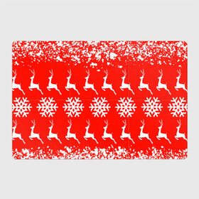 Магнитный плакат 3Х2 с принтом New Year , Полимерный материал с магнитным слоем | 6 деталей размером 9*9 см | Тематика изображения на принте: christmas toys | deer | new year | red | snow | snowflakes | tree | елка | красный | новогодние игрушки | новый год | олени | свитер с оленями | снег | снежинки | футболка с оленями
