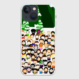 Чехол для iPhone 13 mini с принтом Южный Парк   South Park . ,  |  | south park | ubisoft | woodland critter christmas | кенни | мультсериал | стэн | южный парк