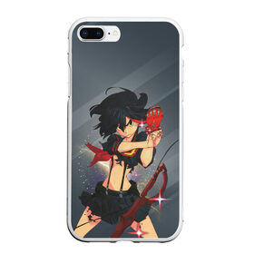 Чехол для iPhone 7Plus/8 Plus матовый с принтом Kill la Kill Рюко Матой , Силикон | Область печати: задняя сторона чехла, без боковых панелей | kill la kill | аниме | девушка | киру ра киру | манга | рюко матой | убей или умри