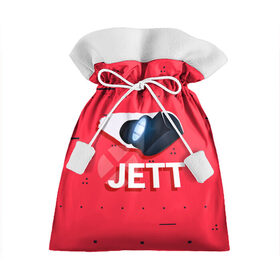 Подарочный 3D мешок с принтом Jett , 100% полиэстер | Размер: 29*39 см | game | jett | jett valorant | player | valorant | valorant логтип | валарант | валарант новогодний | валорант | детский | детям | джет | нг | новогодний узор | новый год | орнамент | подарок | ребенок | рождество | семья | узор