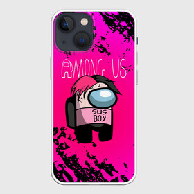 Чехол для iPhone 13 mini с принтом Among Us Sus Boy (Z) ,  |  | among us | among us 2 | amongus | impostor | innersloth | lil peep | lil prince | medbay | pink | sus | sus boy | аманг ас | амонгас | амонгус | зарубежная музыка | импостор | лил пип | маленький принц | предатель | самозванец | среди нас