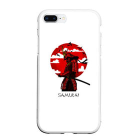 Чехол для iPhone 7Plus/8 Plus матовый с принтом Samurai , Силикон | Область печати: задняя сторона чехла, без боковых панелей | cyberpank | ninja | oni | samurai | shadow | демон | киберпанк | маска самурая | нет рая для самурая | ниндзя | путь война | самурай | сёгун | тень | харакири | японский самурай