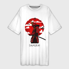 Платье-футболка 3D с принтом Samurai ,  |  | cyberpank | ninja | oni | samurai | shadow | демон | киберпанк | маска самурая | нет рая для самурая | ниндзя | путь война | самурай | сёгун | тень | харакири | японский самурай