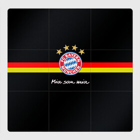 Магнитный плакат 3Х3 с принтом Бавария , Полимерный материал с магнитным слоем | 9 деталей размером 9*9 см | bayern mnchen | mia san mia | бавария | германия | красная машина | мы это мы | мюнхен | футбол
