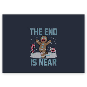 Поздравительная открытка с принтом Пряник , 100% бумага | плотность бумаги 280 г/м2, матовая, на обратной стороне линовка и место для марки
 | Тематика изображения на принте: christmas | cookies | deer | hate | madafakas | new | santa | snow | ugly | year | вязаный | год | дед | клаус | мороз | новогоднему | новый | олень | печенье | печенька | печеньки | печенюшка | по | пряник | рождество | санта | свитер