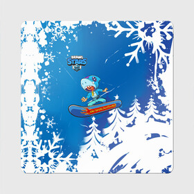 Магнит виниловый Квадрат с принтом Brawl Stars (Snowboarding) , полимерный материал с магнитным слоем | размер 9*9 см, закругленные углы | brawl | break dance | leon | moba | skateboard | stars | supercell | surfing | игра | коллаборация | коллаж | колоборация | паттерн