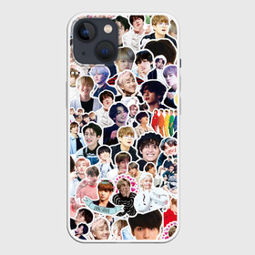 Чехол для iPhone 13 с принтом BTS Sticker Bombing ,  |  | bts | k pop | бтс | к поп | кей поп | корея | музыка | стикеры