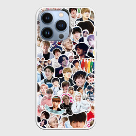 Чехол для iPhone 13 Pro с принтом BTS Sticker Bombing ,  |  | bts | k pop | бтс | к поп | кей поп | корея | музыка | стикеры