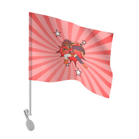 Флаг для автомобиля с принтом Megumin Dabbing , 100% полиэстер | Размер: 30*21 см | dab | dabbing | konosuba | megumin | взрыв | да будет благословенен этот прекрасный мир | даб | дэб | коносуба | маг | мегумин