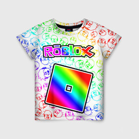 Детская футболка 3D с принтом ROBLOX , 100% гипоаллергенный полиэфир | прямой крой, круглый вырез горловины, длина до линии бедер, чуть спущенное плечо, ткань немного тянется | piggy | roblox | roblox games | roblox piggy | игра роблокс | пигги. | роблокс | роблокс пигги | робукс