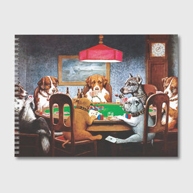 Альбом для рисования с принтом Собаки играют в покер , 100% бумага
 | матовая бумага, плотность 200 мг. | a friend in need | art | artist | bets | buldog | cards | chips | dogs | gambling | games | memes | picture | poker | азартные игры | бульдог | друг познается в беде | искусство | картина | карты | мемы | покер | сенбернар | собаки | собачки | ставки