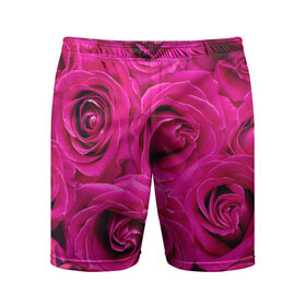 Мужские шорты спортивные с принтом Розы ,  |  | абстрактно | абстрактные | абстрактный | абстракция | красные | роза | розовые | розы | цветок | цветочек | цветочки | цветочный | цветы