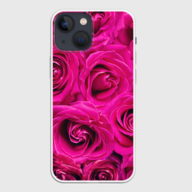 Чехол для iPhone 13 mini с принтом Розы ,  |  | абстрактно | абстрактные | абстрактный | абстракция | красные | роза | розовые | розы | цветок | цветочек | цветочки | цветочный | цветы