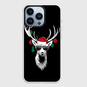 Чехол для iPhone 13 Pro с принтом Рождественский Олень ,  |  | 2021 | 21 | 2k21 | 2к21 | chrystmas | deer | marry | new | santa | snow | xmas | year | год | годом | дед | елка | елки | клаус | лес | мороз | настроение | новогоднее | новогоднему | новый | новым | олень | по | рождество | с | санта | снег