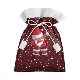 Подарочный 3D мешок с принтом Dab-Santa , 100% полиэстер | Размер: 29*39 см | Тематика изображения на принте: claus | happy new year | merry christmas | santa | snowman | дед мороз | елка | клаус | новый год | рождество | с новым годом | санта | снеговик