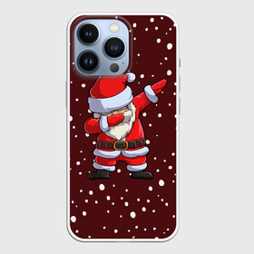 Чехол для iPhone 13 Pro с принтом Dab Santa ,  |  | claus | happy new year | merry christmas | santa | snowman | дед мороз | елка | клаус | новый год | рождество | с новым годом | санта | снеговик