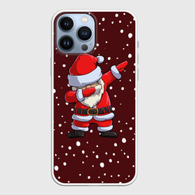 Чехол для iPhone 13 Pro Max с принтом Dab Santa ,  |  | claus | happy new year | merry christmas | santa | snowman | дед мороз | елка | клаус | новый год | рождество | с новым годом | санта | снеговик