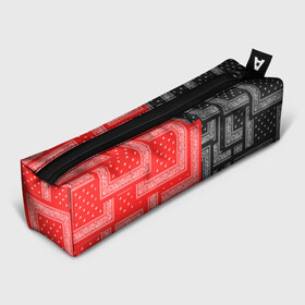 Пенал 3D с принтом 3D Бандана v red-black , 100% полиэстер | плотная ткань, застежка на молнии | fashiom | fire | game | hip hop | rap | street style | top | игра | мода | огонь | рэп | топ | уличный стиль | хип хоп