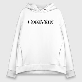 Женское худи Oversize хлопок с принтом CodeVein Logo (Z) , френч-терри — 70% хлопок, 30% полиэстер. Мягкий теплый начес внутри —100% хлопок | боковые карманы, эластичные манжеты и нижняя кромка, капюшон на магнитной кнопке | 