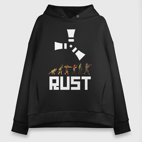 Женское худи Oversize хлопок с принтом RUST , френч-терри — 70% хлопок, 30% полиэстер. Мягкий теплый начес внутри —100% хлопок | боковые карманы, эластичные манжеты и нижняя кромка, капюшон на магнитной кнопке | action | game | rust | zombie | апокалипсис. | выживание | зомби | игра | лес | радиация | раст