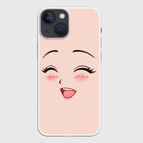 Чехол для iPhone 13 mini с принтом Сonfused anime face ,  |  | Тематика изображения на принте: angry | anime | art | big | eyes | face | girl | kawaii | manga | style | аниме | арт | глаза | девушка | кавай | лицо | манга | смущенная