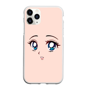Чехол для iPhone 11 Pro Max матовый с принтом Surprised anime face , Силикон |  | angry | anime | art | big | eyes | face | girl | kawaii | manga | style | surprised | аниме | арт | глаза | девушка | испуганная | кавай | лицо | манга | удивленная