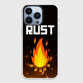 Чехол для iPhone 13 Pro с принтом RUST ,  |  | action | game | rust | zombie | апокалипсис. | выживание | зомби | игра | лес | радиация | раст