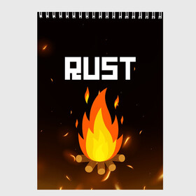 Скетчбук с принтом RUST , 100% бумага
 | 48 листов, плотность листов — 100 г/м2, плотность картонной обложки — 250 г/м2. Листы скреплены сверху удобной пружинной спиралью | action | game | rust | zombie | апокалипсис. | выживание | зомби | игра | лес | радиация | раст