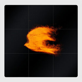 Магнитный плакат 3Х3 с принтом Огненная птица , Полимерный материал с магнитным слоем | 9 деталей размером 9*9 см | мечта | огненная птица | огонь | орел | полет | птица | сокол | стремление | фантазия | феникс