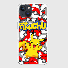 Чехол для iPhone 13 с принтом ПИКАЧУ ,  |  | pikachu | pokemon | pokemon go | pokemon going. | pokemons | детектив пикачу | пикачу | пикачу фильм | покемон | покемон го