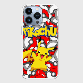 Чехол для iPhone 13 Pro с принтом ПИКАЧУ ,  |  | pikachu | pokemon | pokemon go | pokemon going. | pokemons | детектив пикачу | пикачу | пикачу фильм | покемон | покемон го