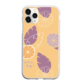Чехол для iPhone 11 Pro Max матовый с принтом Апельсиновый узор , Силикон |  | апельсин | апельсиновый | еда | летний | оранжевый | паттерн | сок | узор | фиолетовый
