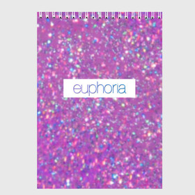 Скетчбук с принтом сериал Euphoria , 100% бумага
 | 48 листов, плотность листов — 100 г/м2, плотность картонной обложки — 250 г/м2. Листы скреплены сверху удобной пружинной спиралью | zendaya | зендея | ру беннетт | сериал euphoria | эйфория
