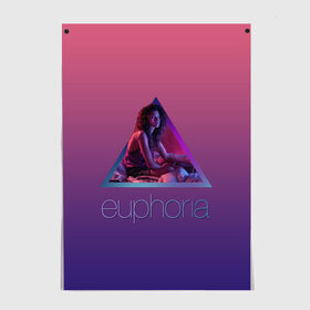 Постер с принтом сериал Euphoria , 100% бумага
 | бумага, плотность 150 мг. Матовая, но за счет высокого коэффициента гладкости имеет небольшой блеск и дает на свету блики, но в отличии от глянцевой бумаги не покрыта лаком | Тематика изображения на принте: zendaya | зендея | ру беннетт | сериал euphoria | эйфория