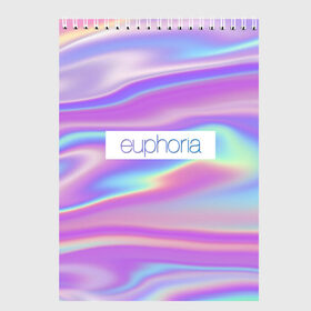 Скетчбук с принтом сериал Euphoria , 100% бумага
 | 48 листов, плотность листов — 100 г/м2, плотность картонной обложки — 250 г/м2. Листы скреплены сверху удобной пружинной спиралью | Тематика изображения на принте: zendaya | зендея | ру беннетт | сериал euphoria | эйфория