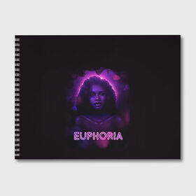 Альбом для рисования с принтом сериал Euphoria , 100% бумага
 | матовая бумага, плотность 200 мг. | Тематика изображения на принте: zendaya | зендея | ру беннетт | сериал euphoria | эйфория