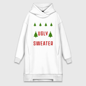 Платье-худи хлопок с принтом My ugly christmas sweater ,  |  | 2020 | 2021 | christmas | happy | merry | new year | sweater | ugly christmas | зима | новогодний | новогодняя | новый год | рождественский | рождественский свитер | рождество | свитер | снег