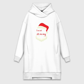 Платье-худи хлопок с принтом I m not Santa ,  |  | 2020 | 2021 | christmas | happy | merry | new year | sweater | ugly christmas | зима | новогодний | новогодняя | новый год | рождественский | рождественский свитер | рождество | свитер | снег