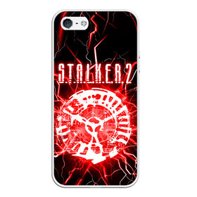 Чехол для iPhone 5/5S матовый с принтом STALKER 2 , Силикон | Область печати: задняя сторона чехла, без боковых панелей | stalker | stalker 2 | бандиты | воля | долг | зомби. | кровосос | монолит | наемники | свобода | сталкер | сталкер 2