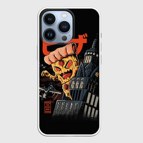 Чехол для iPhone 13 Pro с принтом Pizza Kong ,  |  | Тематика изображения на принте: 666 | alien | astral | demon | fast | food | ghost | halloween | horror | kong | monster | pizza | астрал | восставший из ада | демон | монстр | пицца | призрак | ужасы | фастфуд | хоррор