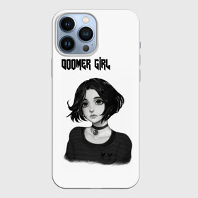 Чехол для iPhone 13 Pro Max с принтом Doomer Girl ,  |  | Тематика изображения на принте: 20 | 2020 | 2021 | 21 | 2k20 | 2к20 | doomer | girl | girls | mem | meme | memes | wafe | бумер | бумеры | волна | девушка | девушки | думер | думеры | зумер | зумеры | мем | мемы