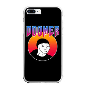 Чехол для iPhone 7Plus/8 Plus матовый с принтом Doomer , Силикон | Область печати: задняя сторона чехла, без боковых панелей | Тематика изображения на принте: boomer | boy | chad | doomer | frecso | girl | i know | irony | jacques | post | stonks | thundercock | yes | zoomer | бумер | да | девушка | думер | жак | зумер | ирония | мем | мемы | парень | пост | постирония | стонкс | тандеркок | ф