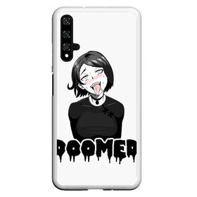 Чехол для Honor 20 с принтом Doomer girl , Силикон | Область печати: задняя сторона чехла, без боковых панелей | Тематика изображения на принте: ahegao | boomer | boy | chad | doomer | girl | i know | irony | jacques | post | stonks | zoomer | ахегао | ахэгао | бумер | девушка | думер | жак | зумер | ирония | мем | мемы | парень | пост | постирония | стонкс | тандеркок | фр