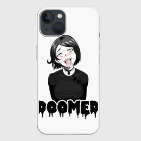 Чехол для iPhone 13 с принтом Doomer girl ,  |  | ahegao | boomer | boy | chad | doomer | girl | i know | irony | jacques | post | stonks | zoomer | ахегао | ахэгао | бумер | девушка | думер | жак | зумер | ирония | мем | мемы | парень | пост | постирония | стонкс | тандеркок | фр