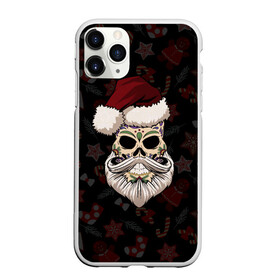 Чехол для iPhone 11 Pro матовый с принтом El Santa , Силикон |  | 2021 | bones | christmas | death | death day | happy | merry christmas | merry x mas | mexico | new year | santa | santa claus | scull | smile | борода | дед мороз | кости | мексика | новогодний | новый год | с новым годом | санта | скелет | счастливый | 