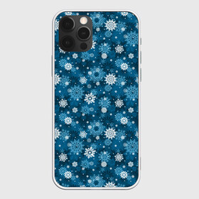 Чехол для iPhone 12 Pro Max с принтом Снежинки , Силикон |  | merry christmas | дед мороз | ёлка | зима | мороз | новый год | подарок | праздник | рождество | с новым годом | санта клаус | снег | снеговик | снегурочка | снежинки | снежные узоры | узоры